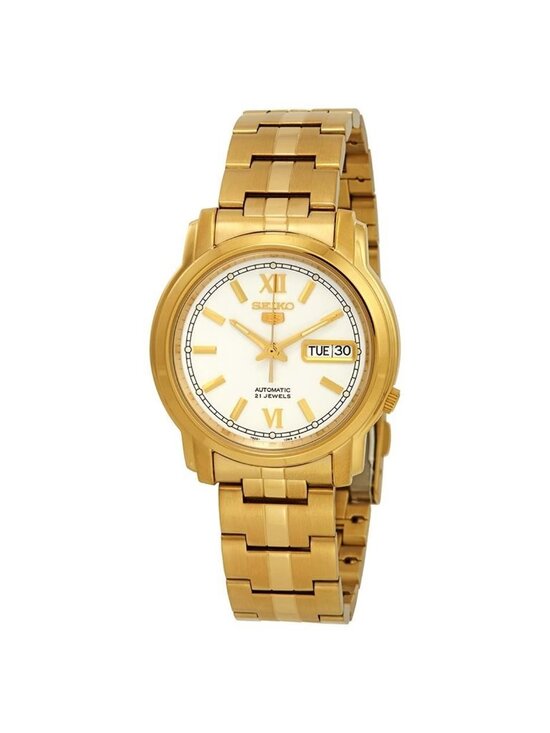 NWT Seiko Series 5 Automatic White Dial Men\'s Watch